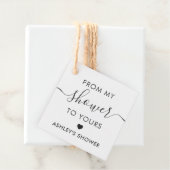 De Ma Douche À La Vôtre, Étiquette De Baby Shower, (En situation)