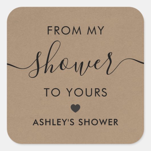 De Ma Douche À La Vôtre, Étiquette Fête des mariée (Devant)