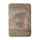 De Maagd aanbidt het Christuskind Kerstmis Badmat (Voorkant Verticaal)