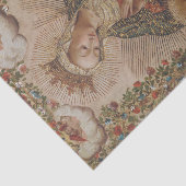 De Maagd aanbidt het Christuskind Kerstmis Tissuepapier (Detail)