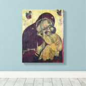 De Maagd Eleousa uit Nessebar Canvas Afdruk (Insitu (Houten vloer))