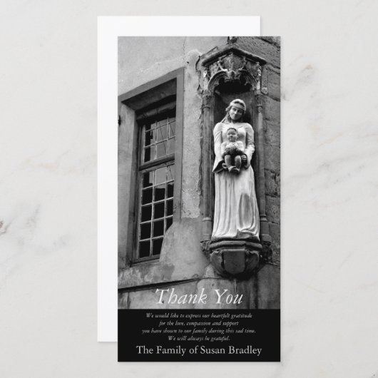 De Maagd en het Kind 2 Sympathie Dank u Bedankkaart (Voorkant / Achterkant)