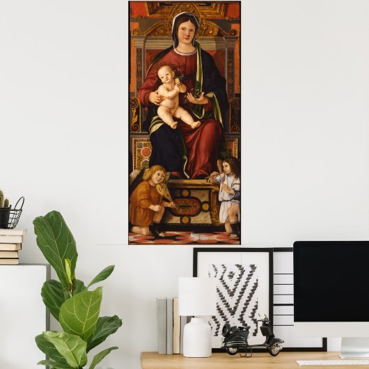 "De maagd en het kind" art poster 2 (Thuiskantoor)