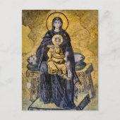 De Maagd en het Kind Byzantijnse Mozaïek Icon Briefkaart (Voorkant)