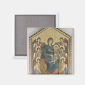 De Maagd en het Kind in Majesty Magneet (Voorkant / Achterkant)