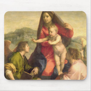De Maagd en het Kind met een Saint en een Angel, c Muismat