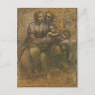De Maagd en het Kind met Saint Anne & Saint John Briefkaart