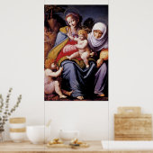 De Maagd en het Kind met Saint Elizabeth Poster (Keuken)