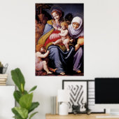 De Maagd en het Kind met Saint Elizabeth Poster (Thuiskantoor)