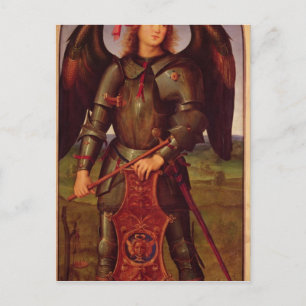 De Maagd en het Kind met SS. Raphael en Briefkaart