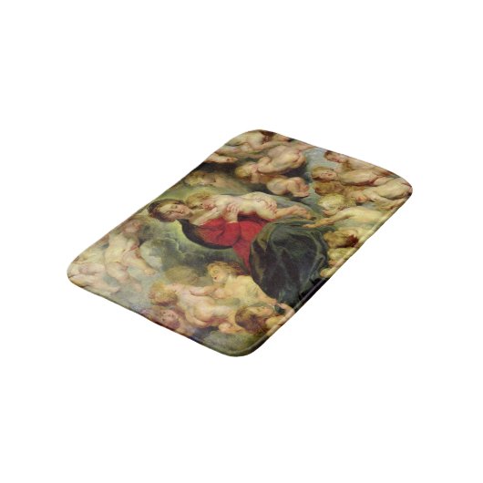 De maagd en het kind omringd badmat (Gekanteld)