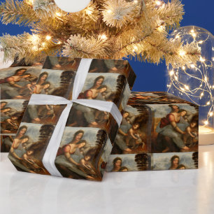 De Maagd en Kind met Sint-Anna Leonardo da Vinci Cadeaupapier