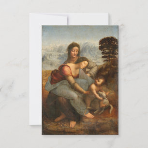 De Maagd en Kind Sint-Anna Leonardo da Vinci Bedankkaart