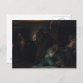 De Maagd Fainting, 1856 Briefkaart (Voorkant / Achterkant)