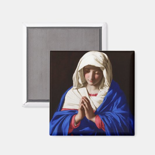 De Maagd in Gebed, Sassoferrato Magneet (Voorkant / Achterkant)