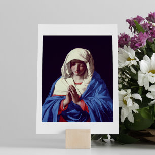 De Maagd in Prayer, 1640-50 (olie op doek)