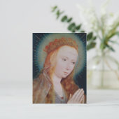 De maagd in Prayer Briefkaart (Staand voorkant)