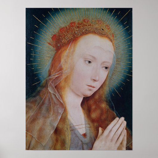 De maagd in Prayer Poster (Voorkant)