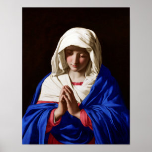 De maagd in Prayer, Sassoferrato Poster