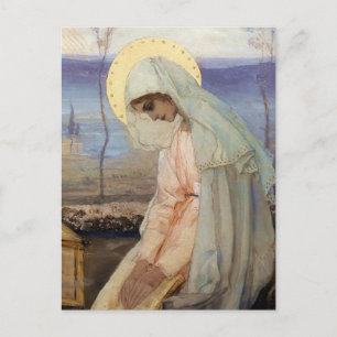 “De Maagd Maria” door Mikhail Nesterov Briefkaart