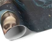 De  Maagd Maria en de kerstkerststal Cadeaupapier (Rol Hoek)