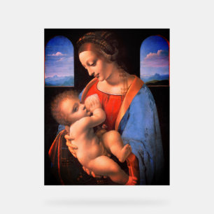 De Maagd Maria geeft borstvoeding aan het Christus Acryl Bord