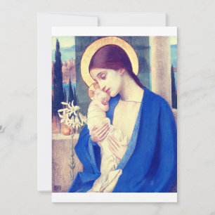De Maagd Maria & het kindje Jezus Renaissance Gena Save The Date