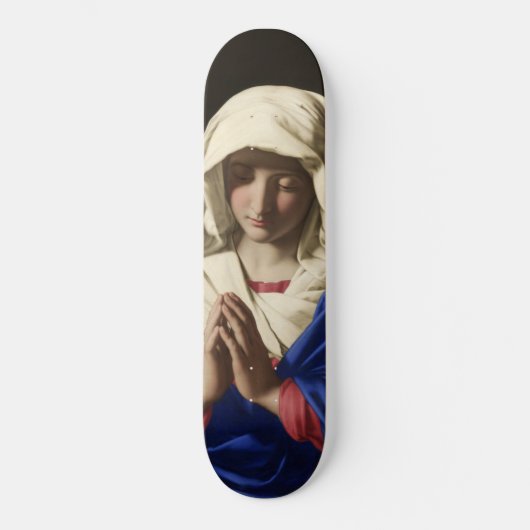 De Maagd Maria in Prayer Skateboard (Voorkant)