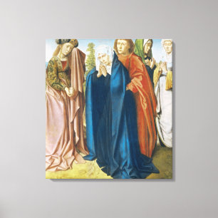 De Maagd Mary met sint-janskruid de Evangelist Canvas Afdruk