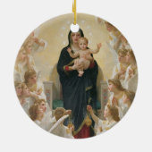 De Maagd met Angels, 1900 Keramisch Ornament (Achterkant)
