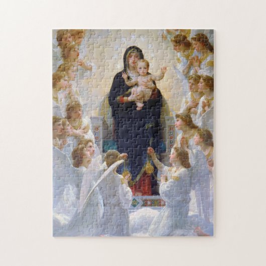 De Maagd met Angels, Bouguereau Legpuzzel (Verticaal)