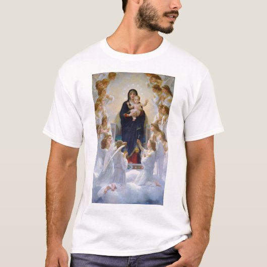 De Maagd met Angels, Bouguereau T-shirt (Voorkant)