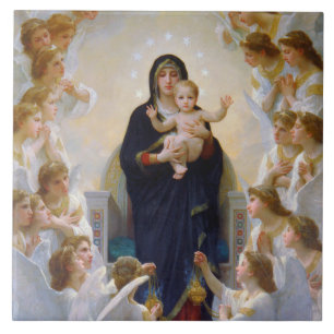 De Maagd met Angels, Bouguereau Tegeltje