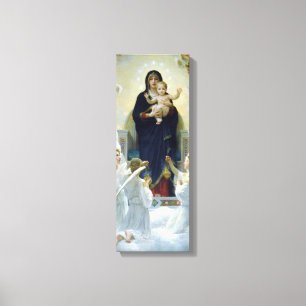 De Maagd met Angels Poster van Bougeureau Canvas Afdruk
