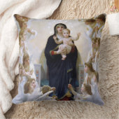 De Maagd met Angels van William Bouguereau Kussen (Deken)