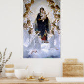 De Maagd met Angels van William Bouguereau Poster (Keuken)