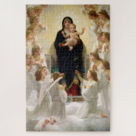 De Maagd Met Engelen -William-Adolphe Bouguereau Legpuzzel (Verticaal)