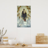 De Maagd met engelen William Adolphe Bouguereau Poster (Keuken)