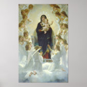 De Maagd met engelen William Adolphe Bouguereau Poster (Voorkant)