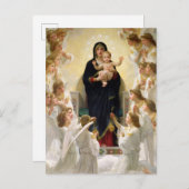 De Maagd Met Engelen -William-Adolphe Bouguereau Uitnodiging Briefkaart (Voorkant / Achterkant)