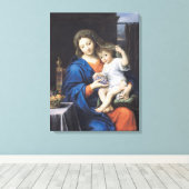 De maagd van de druiven, 1640-50 canvas afdruk (Insitu (Houten vloer))