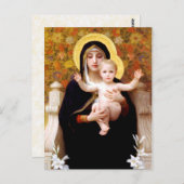 De maagd van de Lilies (La Vierge au Lys) Briefkaart (Voorkant / Achterkant)