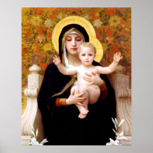 De maagd van de Lilies (La Vierge au Lys) Poster