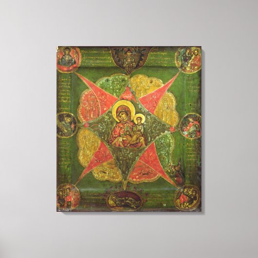 De maagd van de verbrande Struik, van de berg Atho Canvas Afdruk (Voorkant)