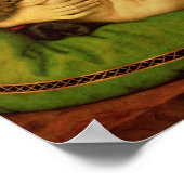 De maagd van het groene kussen, 1507-10 poster (Hoek)