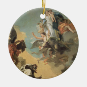 De Maagd van Karmel die de Scapula aan de gal geef Keramisch Ornament