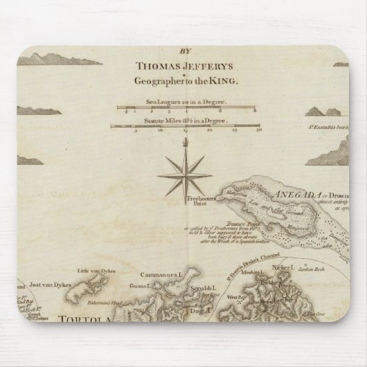 De Maagdeneilanden Muismat (Voorkant)