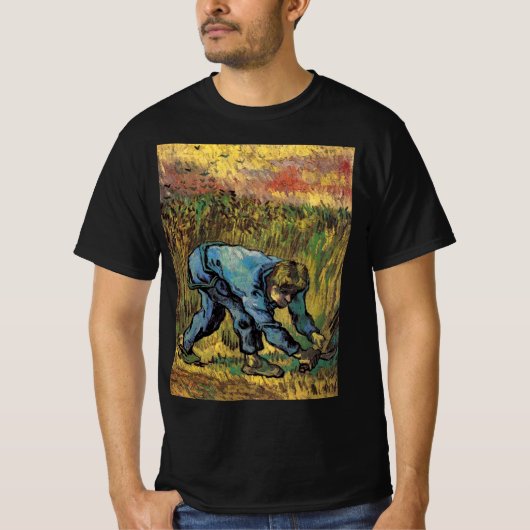 De maaier met sikkel door Vincent van Gogh T-shirt (Voorkant)