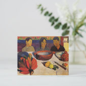 De "maaltijd" - het Briefkaart van Paul Gauguin (Staand voorkant)