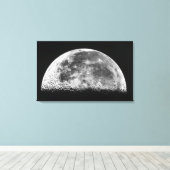 De maan 2 canvas afdruk (Insitu (Houten vloer))